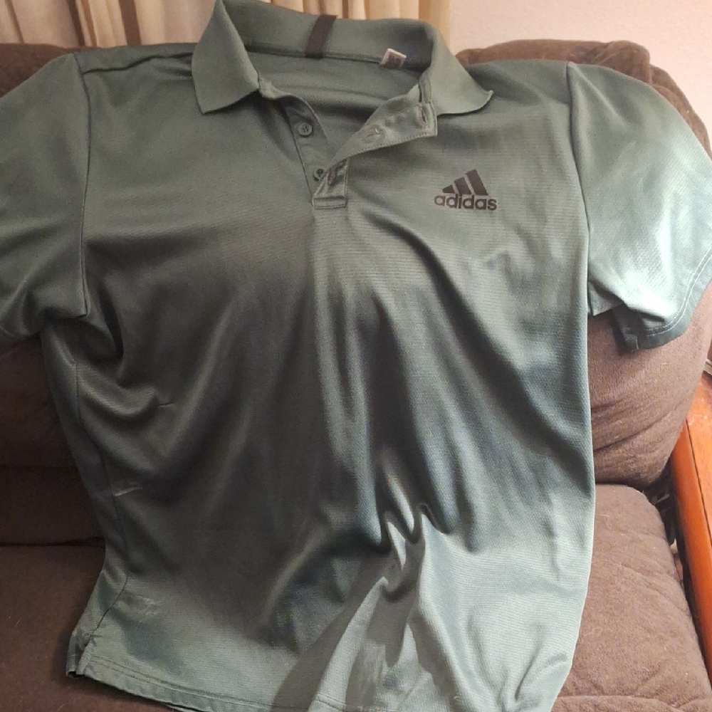 Adidas Men's Polo in Forest Green